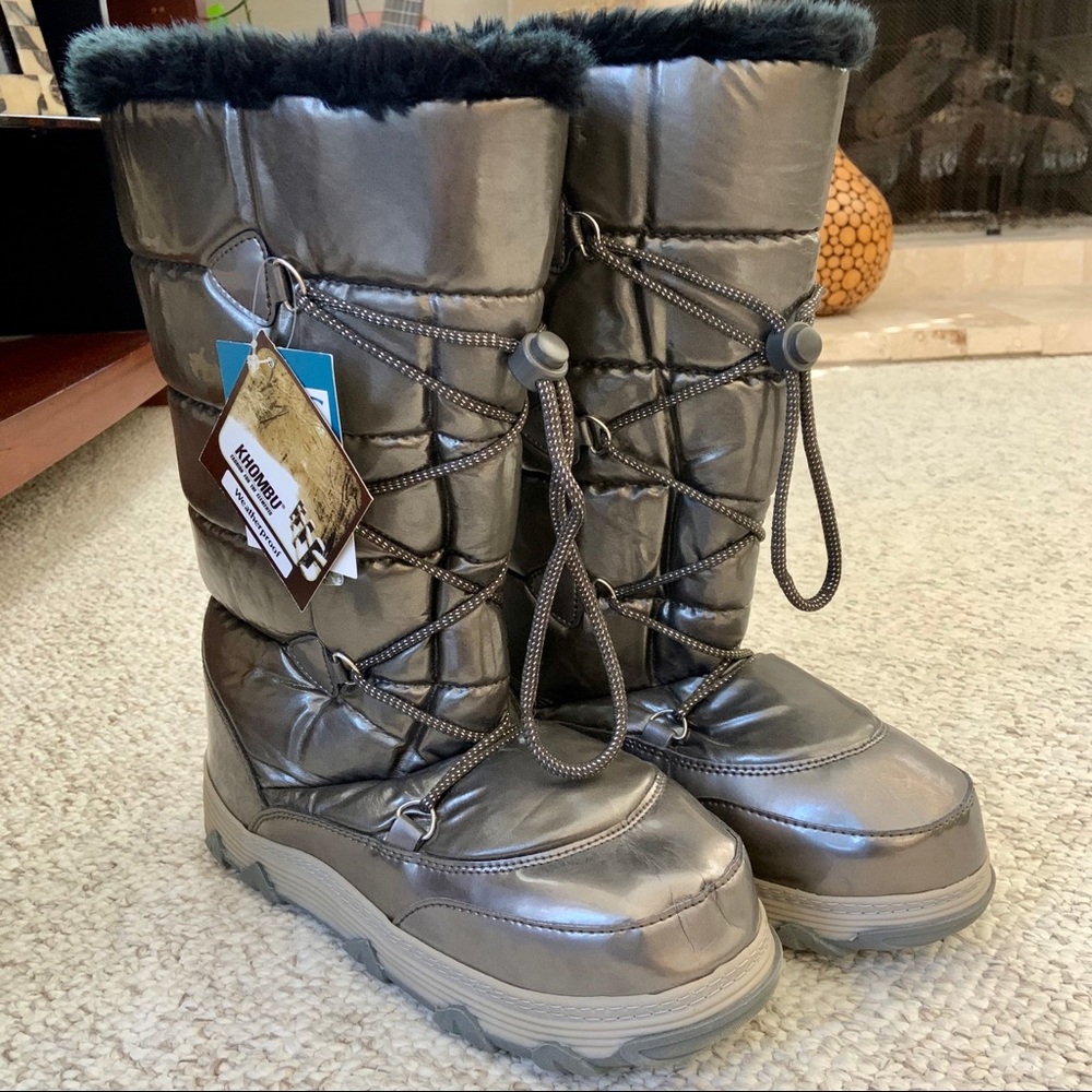 Khombu Silver Snow Boots